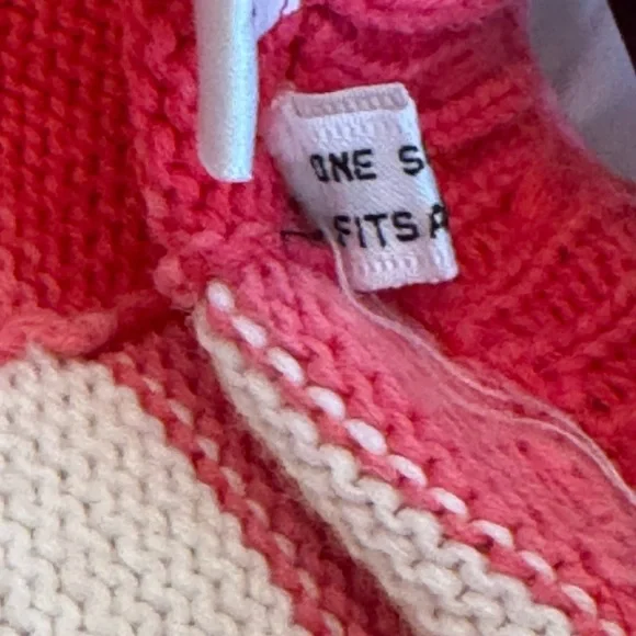 Michael Simon Red/Pink Embroidered, Handmade Flowers And Beads Sz O/S - Picture 5 of 9